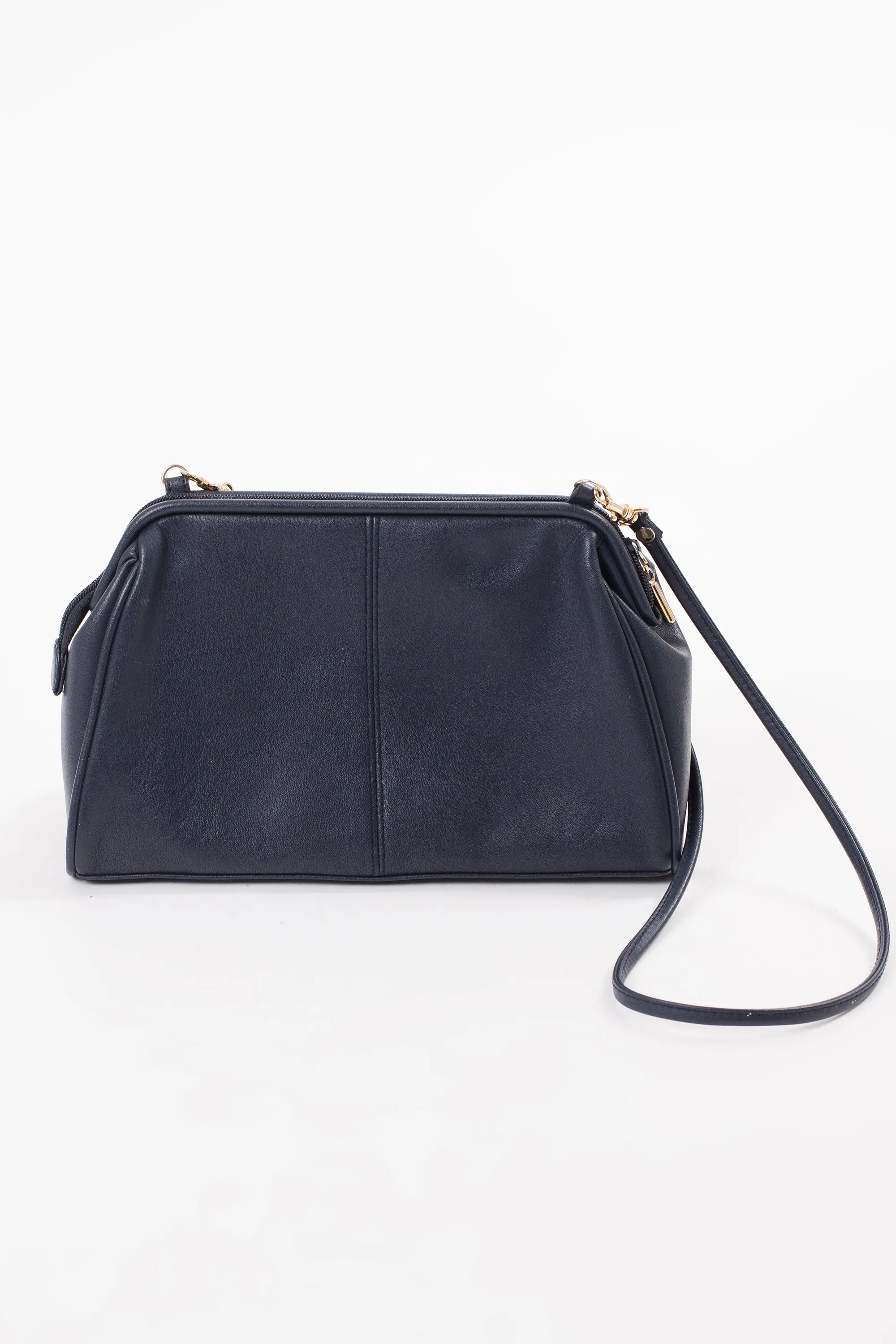 Vintage Lady Manhattan Navy Blue Purse