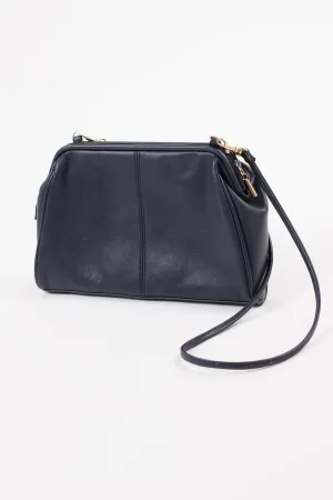 Vintage Lady Manhattan Navy Blue Purse