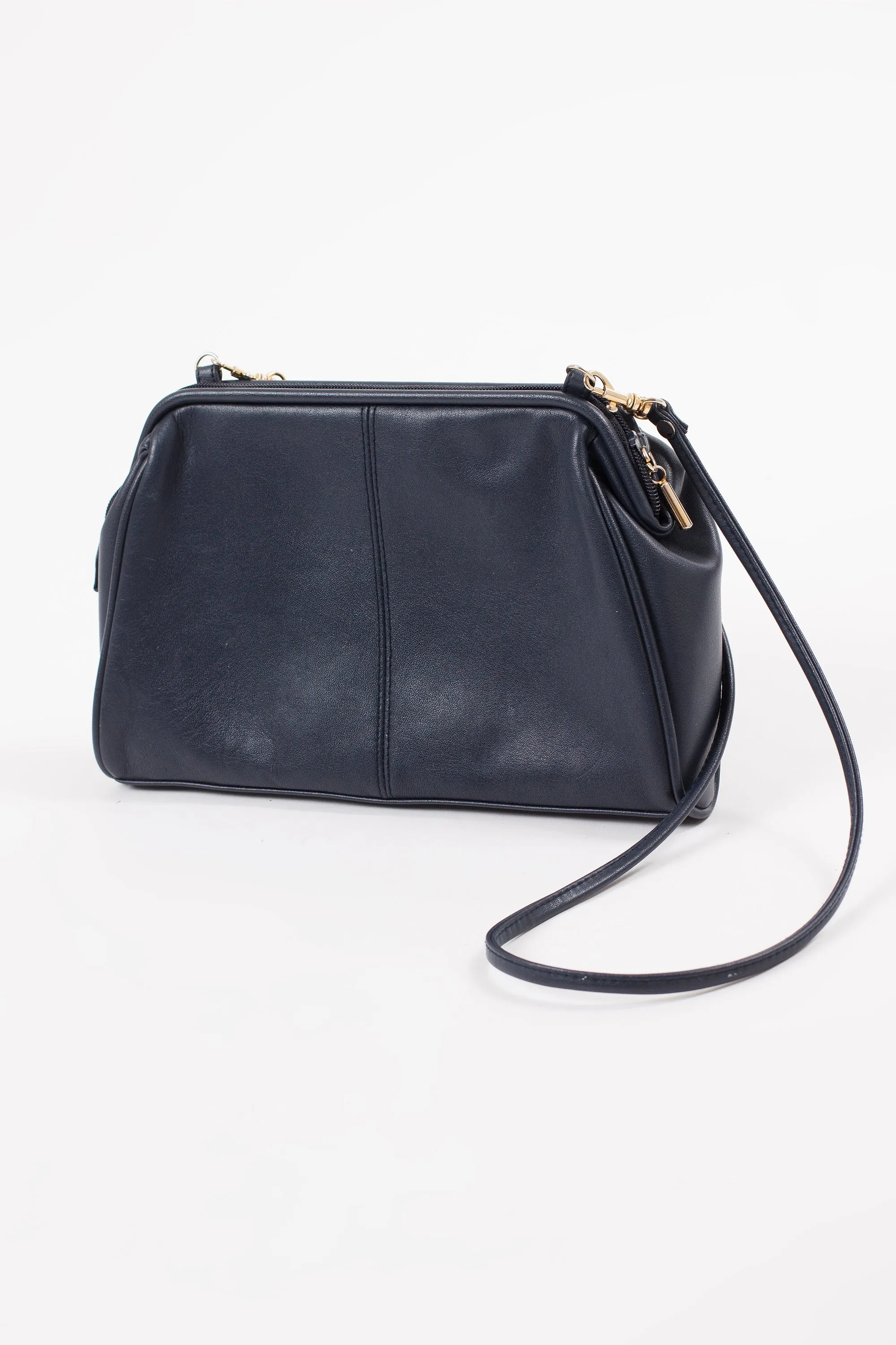 Vintage Lady Manhattan Navy Blue Purse