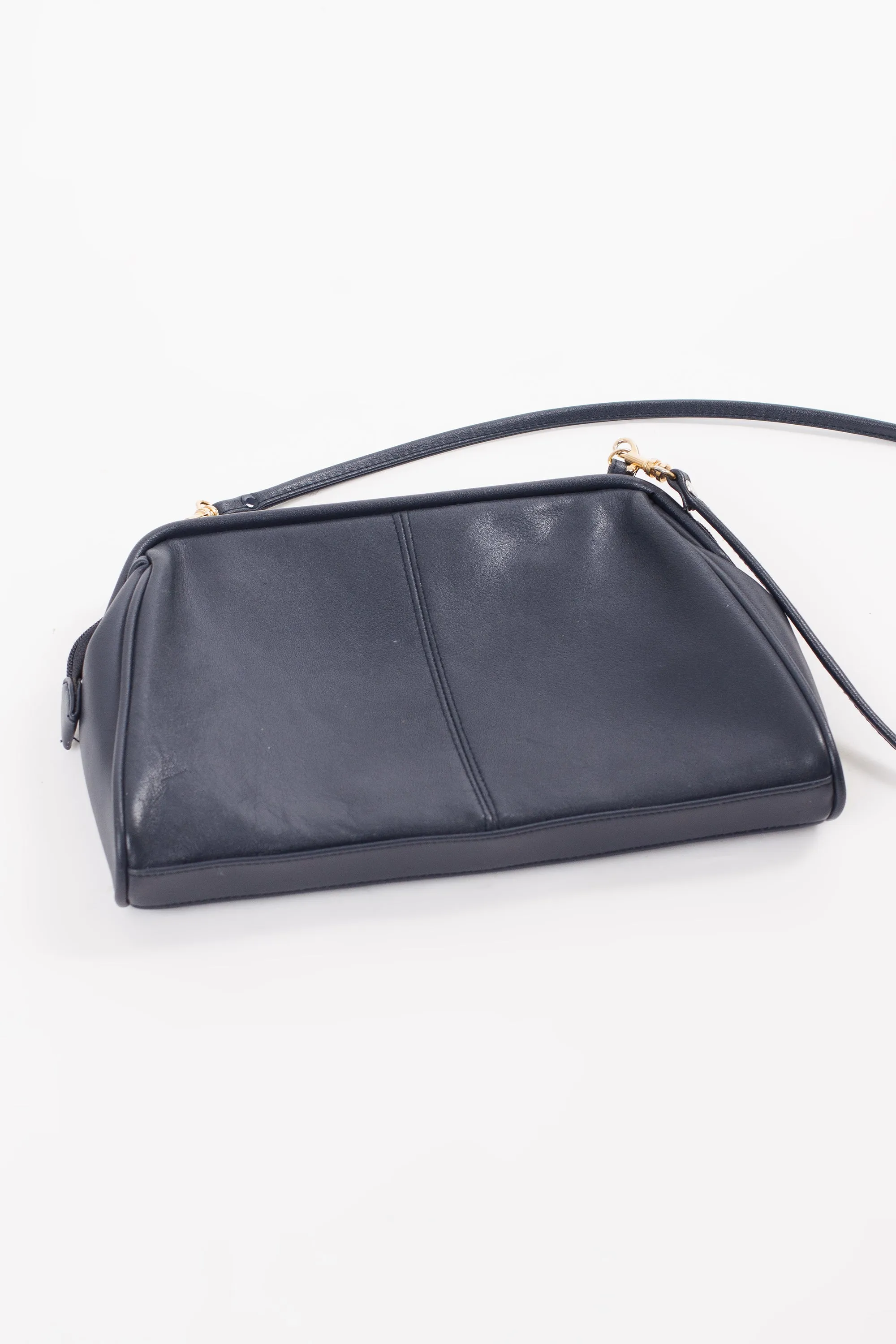 Vintage Lady Manhattan Navy Blue Purse
