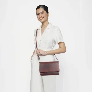 Walnut Brown Minimalist sling Bag – Chic Everyday Shoulder Bag (Walnut Brown)