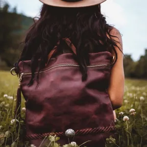 Wander Convertible Leather Backpack