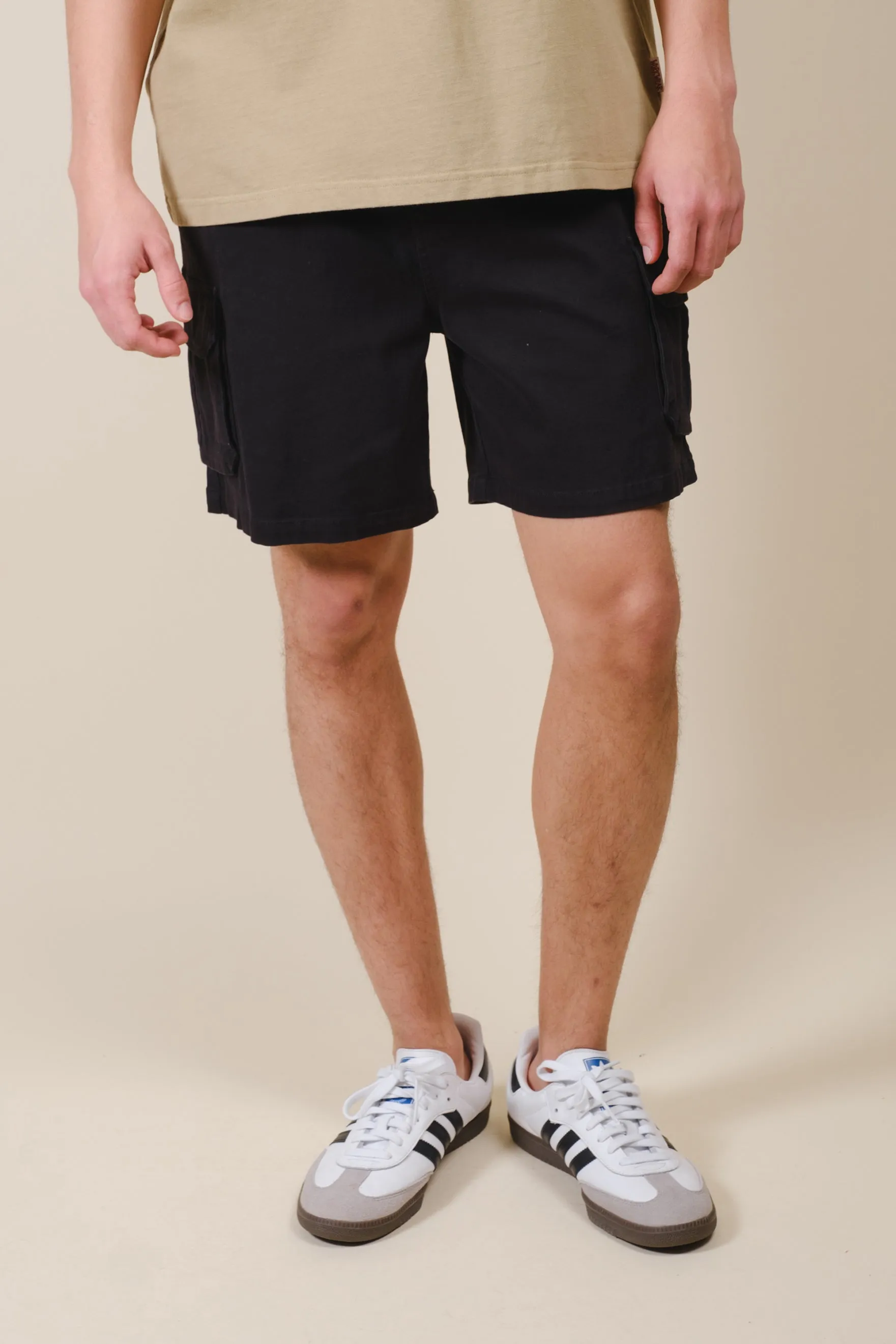 Washed Twill Cargo Short