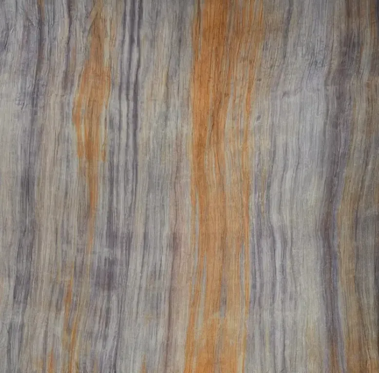 Watercolor Scarf - Gray & Rust