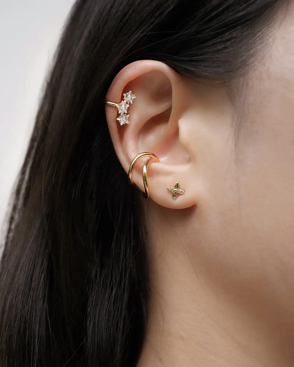 WAVE Ear Cuffs in Gold