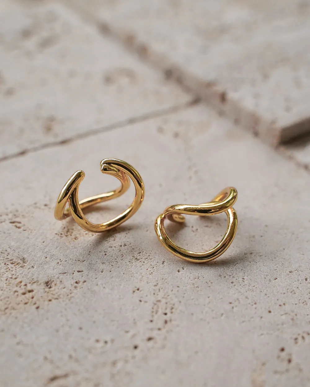 WAVE Ear Cuffs in Gold