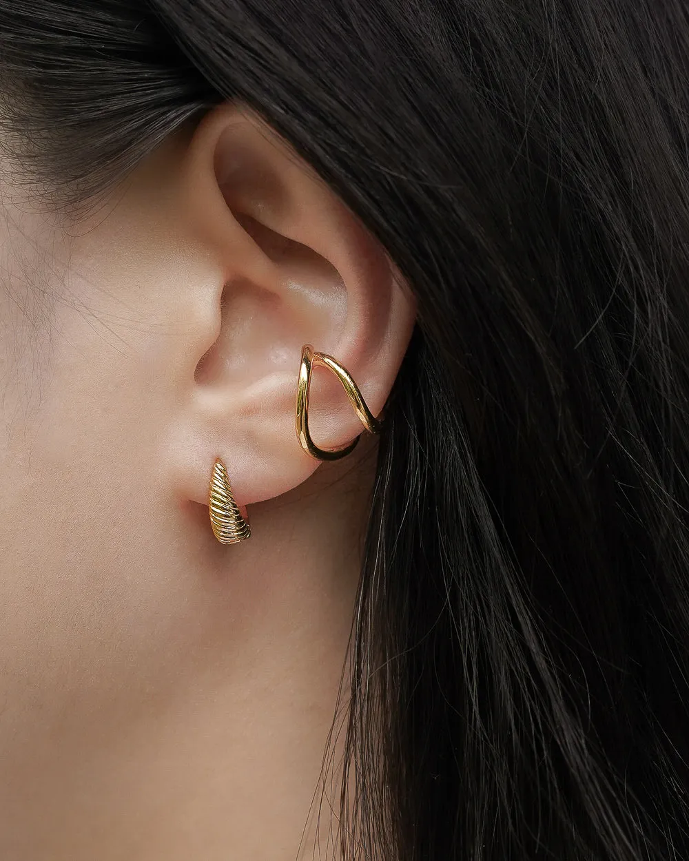 WAVE Ear Cuffs in Gold
