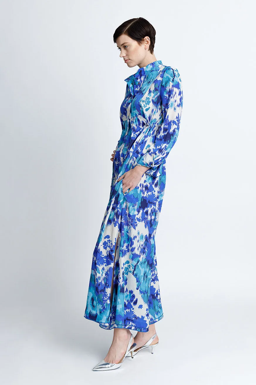 Wear Everywhere Maxi Dress - Blue Watercolor