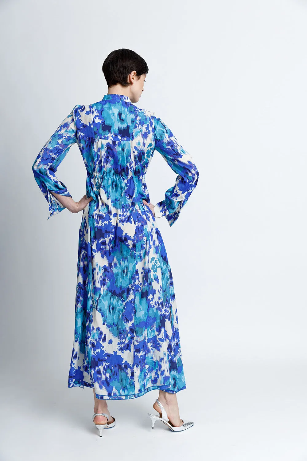 Wear Everywhere Maxi Dress - Blue Watercolor