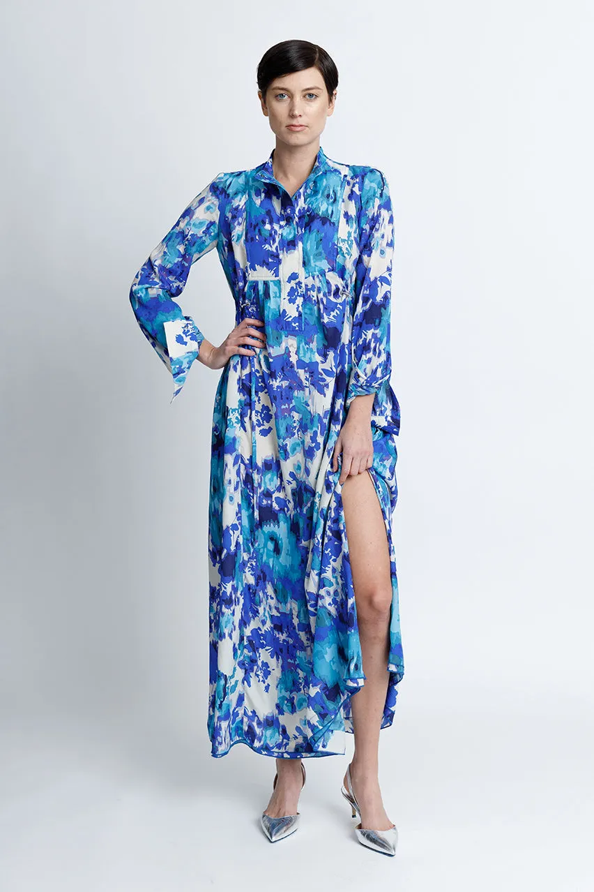 Wear Everywhere Maxi Dress - Blue Watercolor