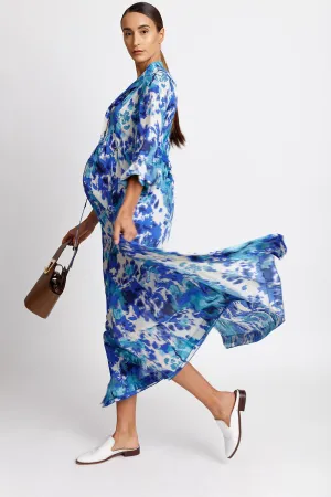 Wear Everywhere Maxi Dress - Blue Watercolor