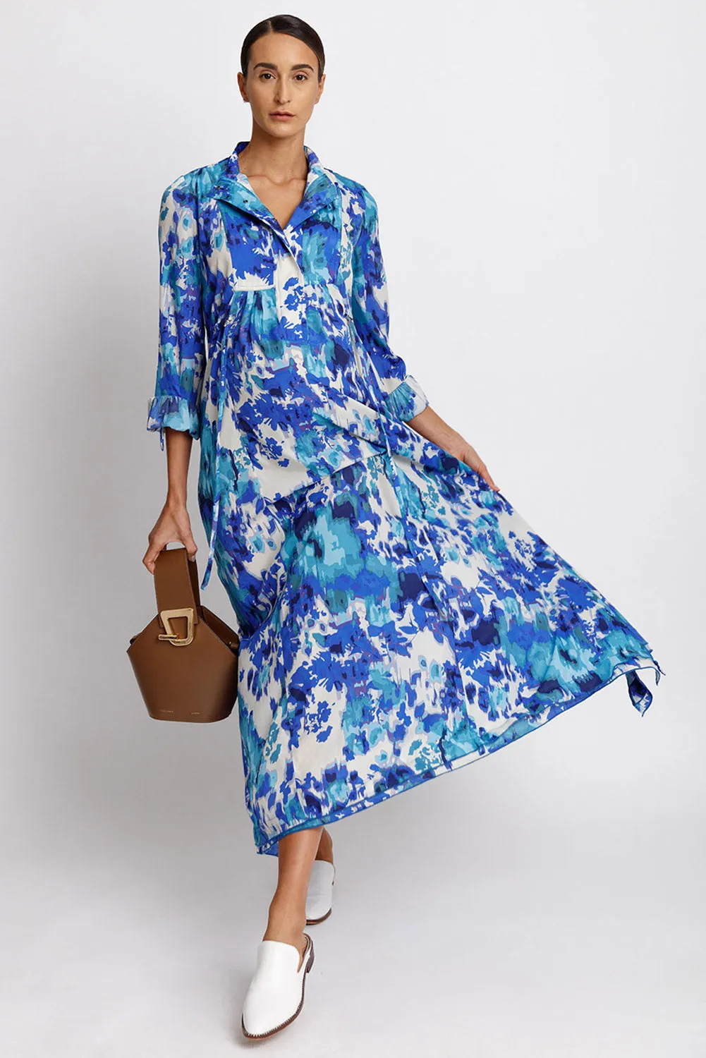 Wear Everywhere Maxi Dress - Blue Watercolor