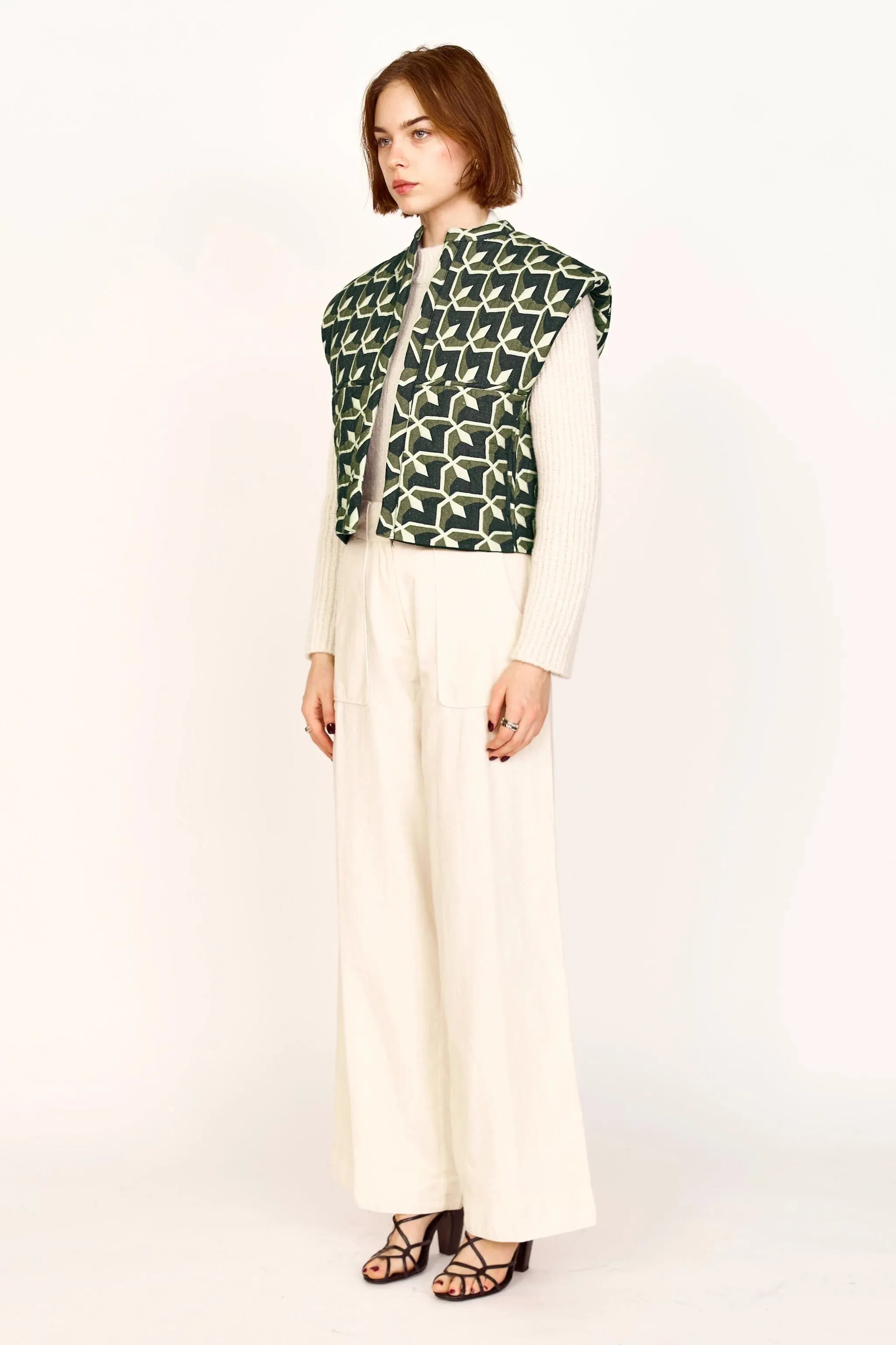 Windsor Vest | Olive Parquet