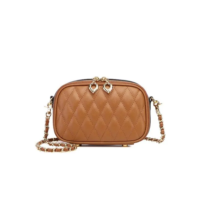Women  Chain Plaid Camera Shoulder Bags