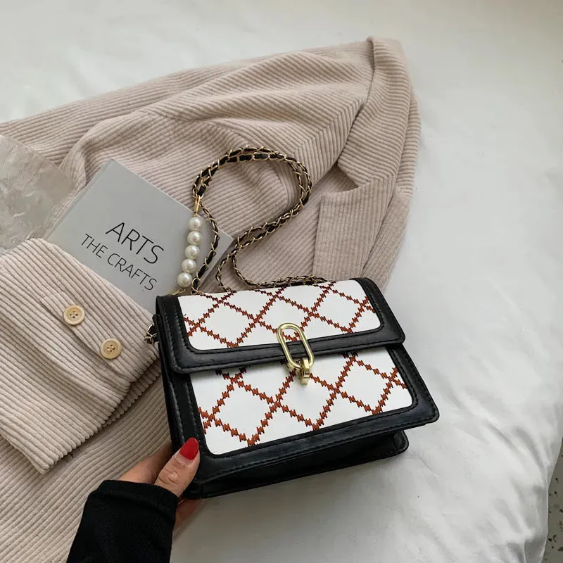 Women Shoulder Chain Mini Crossbody Square Bag