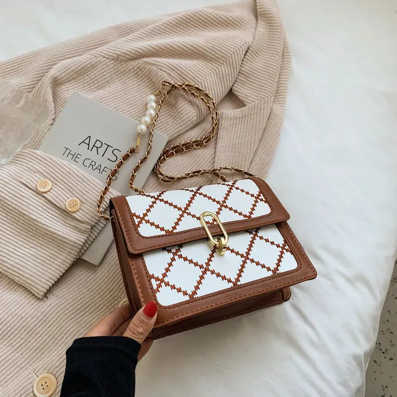 Women Shoulder Chain Mini Crossbody Square Bag