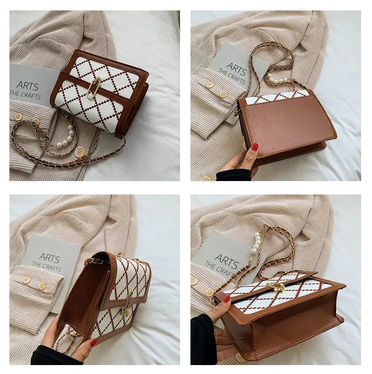 Women Shoulder Chain Mini Crossbody Square Bag