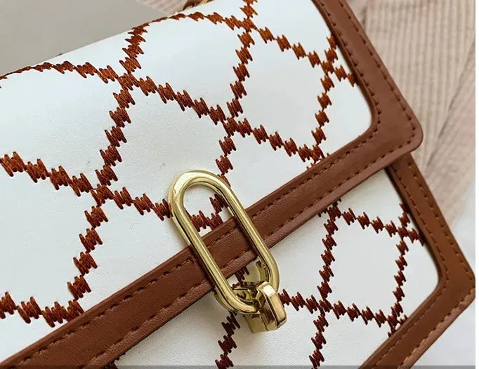 Women Shoulder Chain Mini Crossbody Square Bag