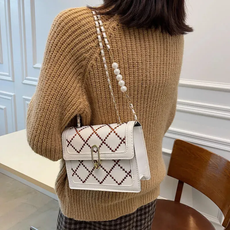 Women Shoulder Chain Mini Crossbody Square Bag