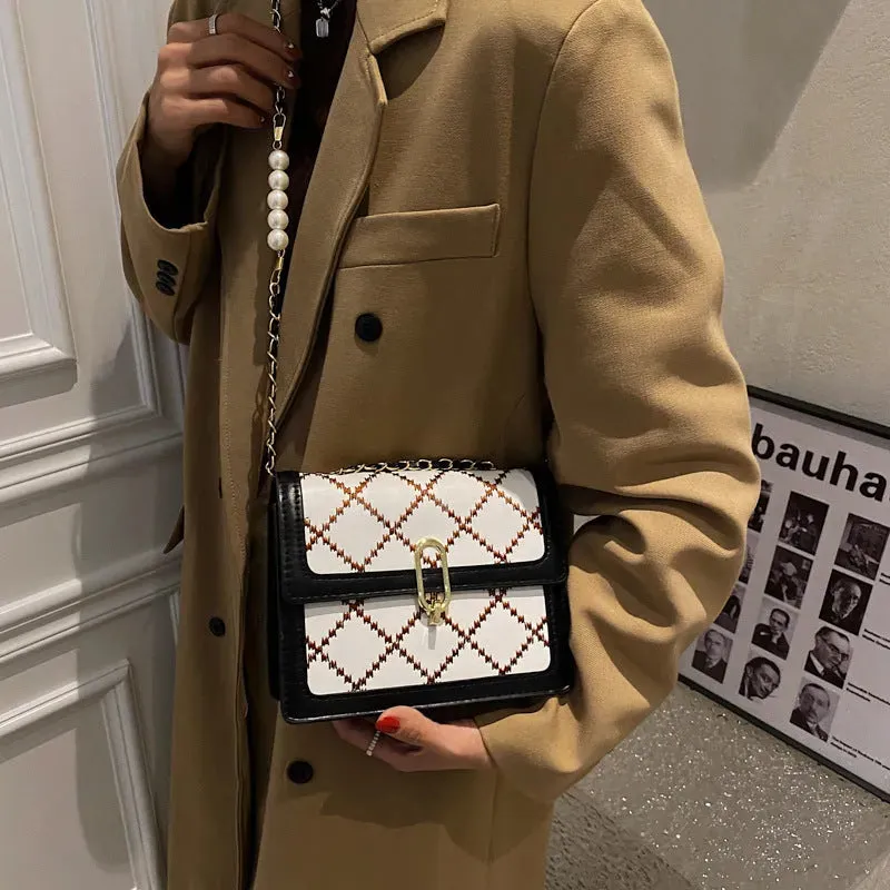 Women Shoulder Chain Mini Crossbody Square Bag
