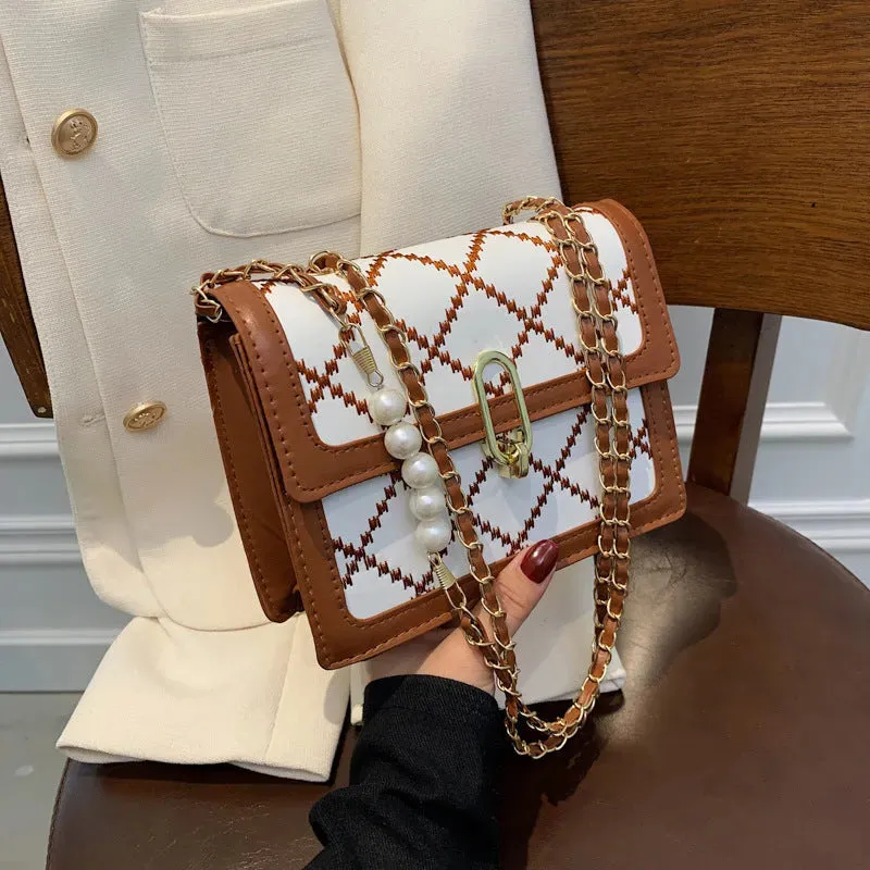 Women Shoulder Chain Mini Crossbody Square Bag