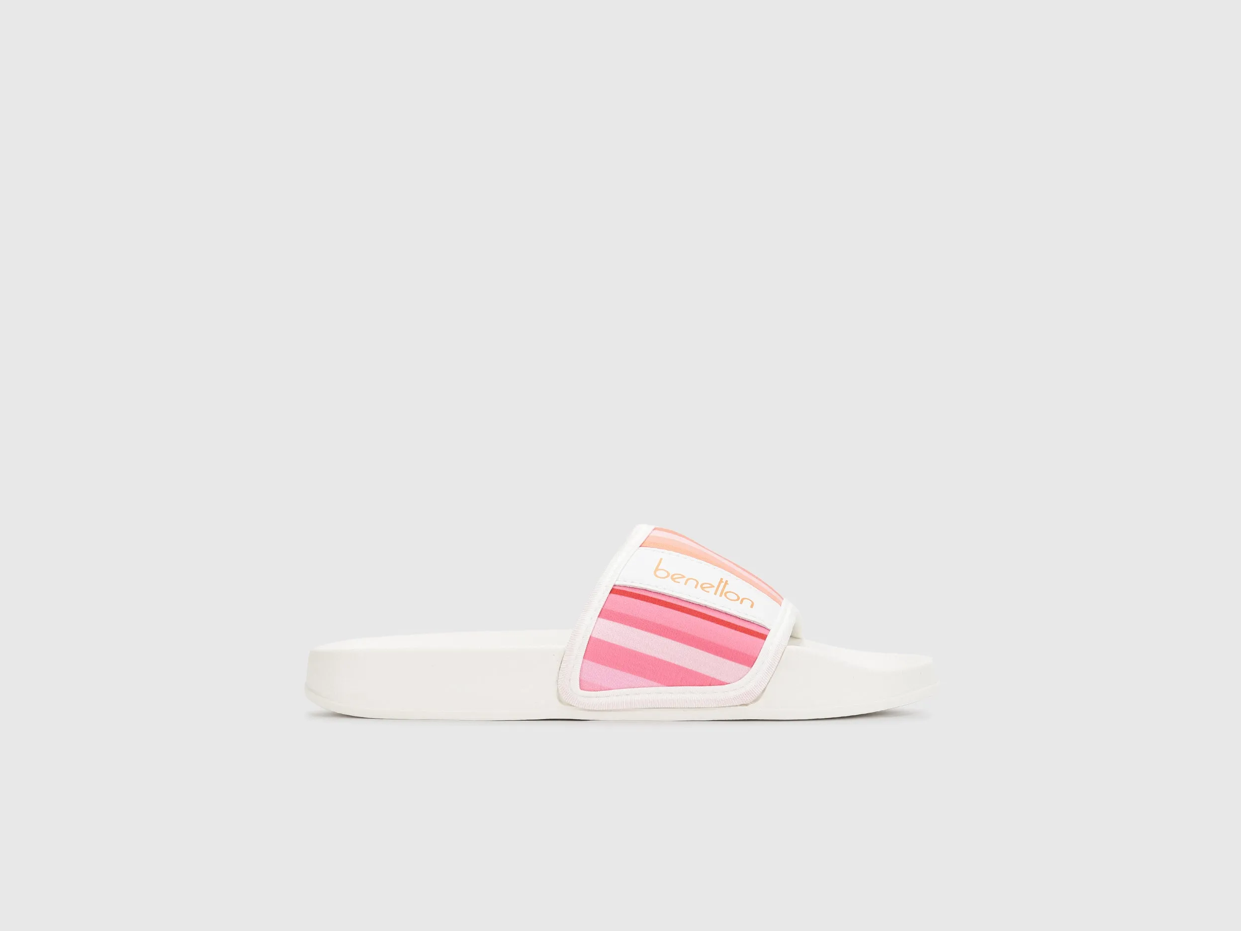 Women Striped Slip-On Sliders