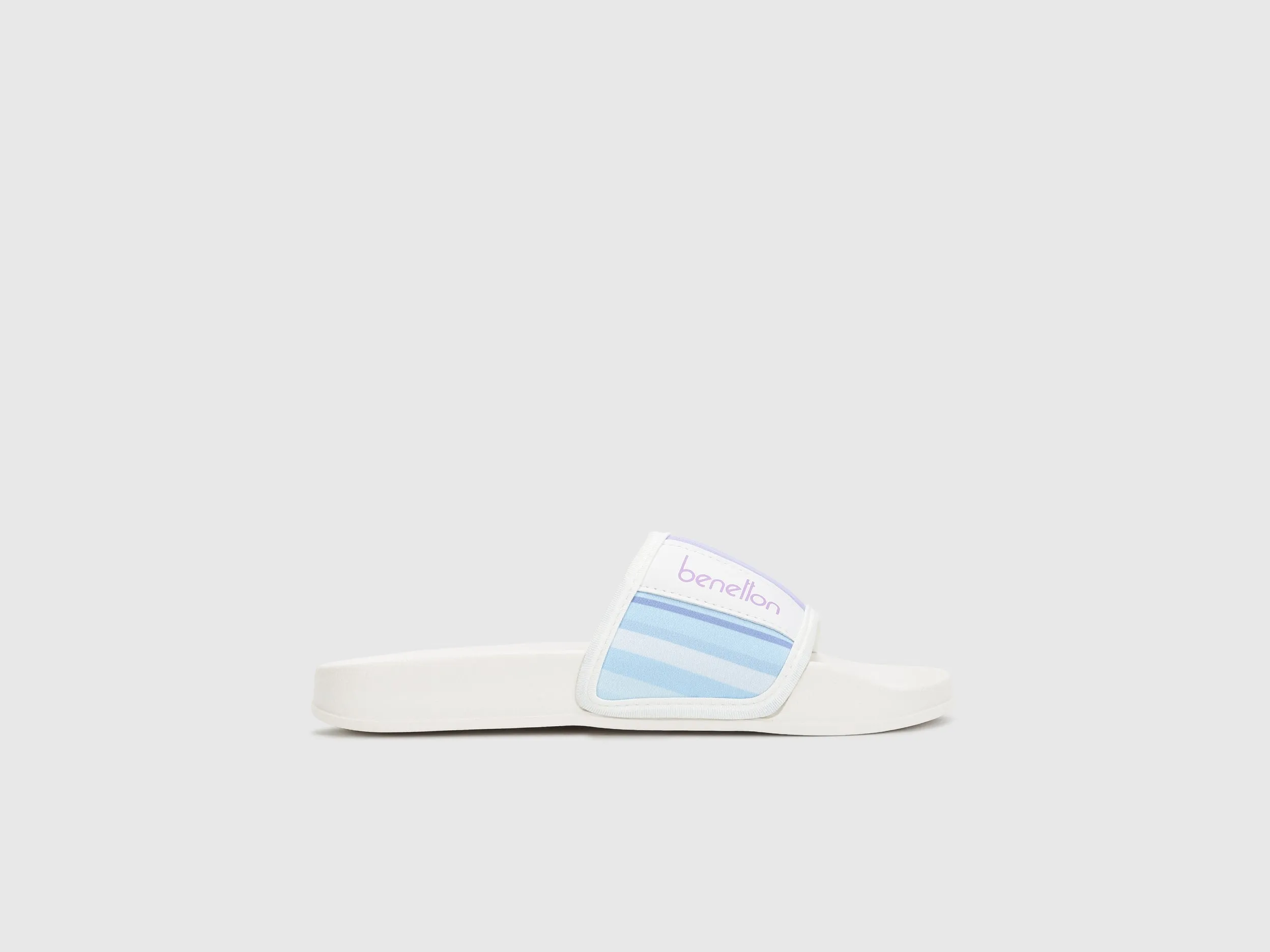 Women Striped Slip-On Sliders