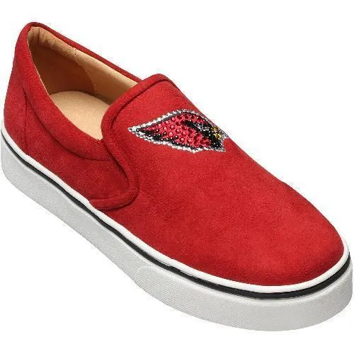 Women's Arizona Cardinals Cuce Cardinal Suede Slip On Shoe