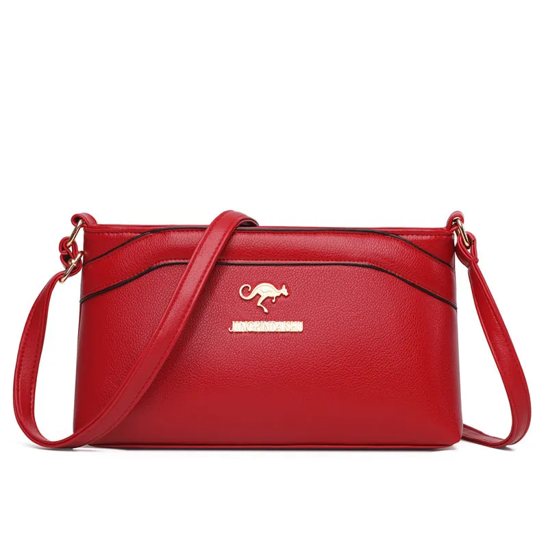 Women's Fashion Mom Soft Leather Large Capacity Shoulder Bags