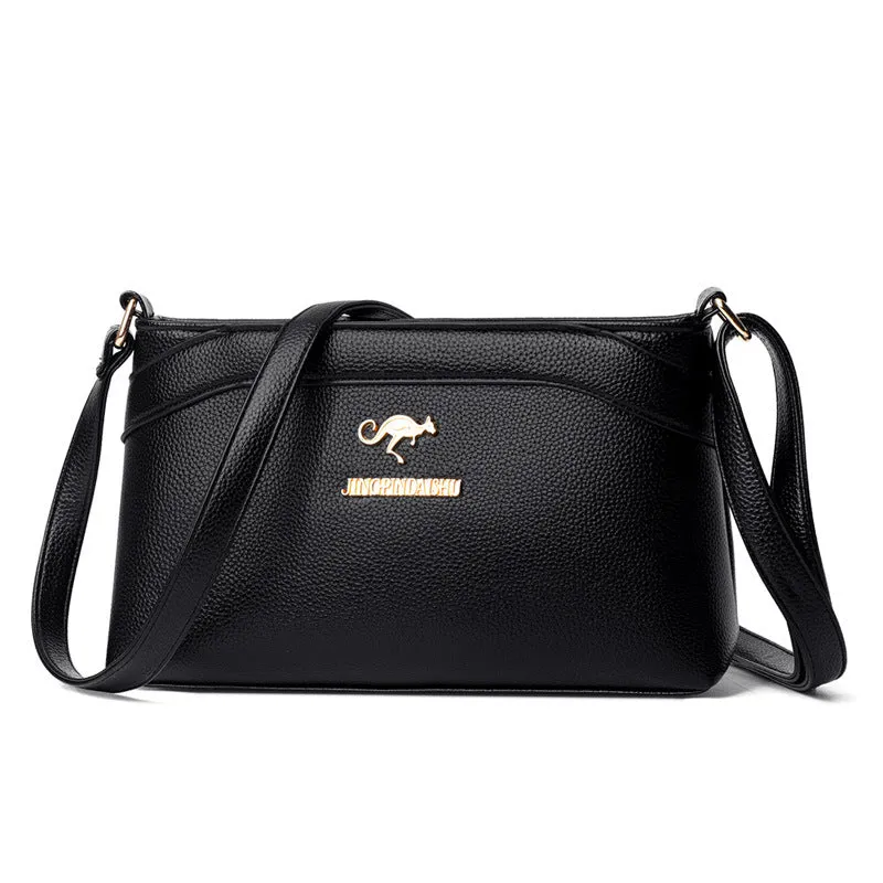Women's Fashion Mom Soft Leather Large Capacity Shoulder Bags
