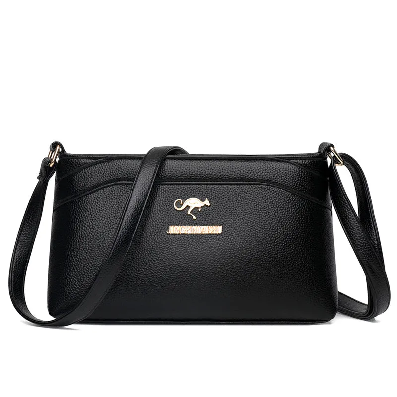 Women's Fashion Mom Soft Leather Large Capacity Shoulder Bags