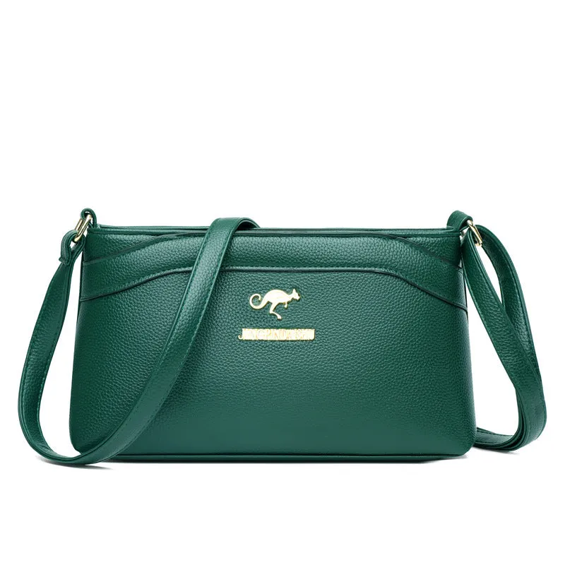 Women's Fashion Mom Soft Leather Large Capacity Shoulder Bags