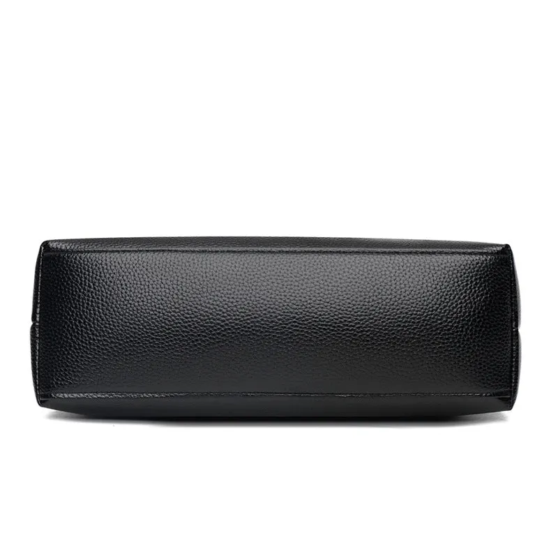 Women's Fashion Mom Soft Leather Large Capacity Shoulder Bags