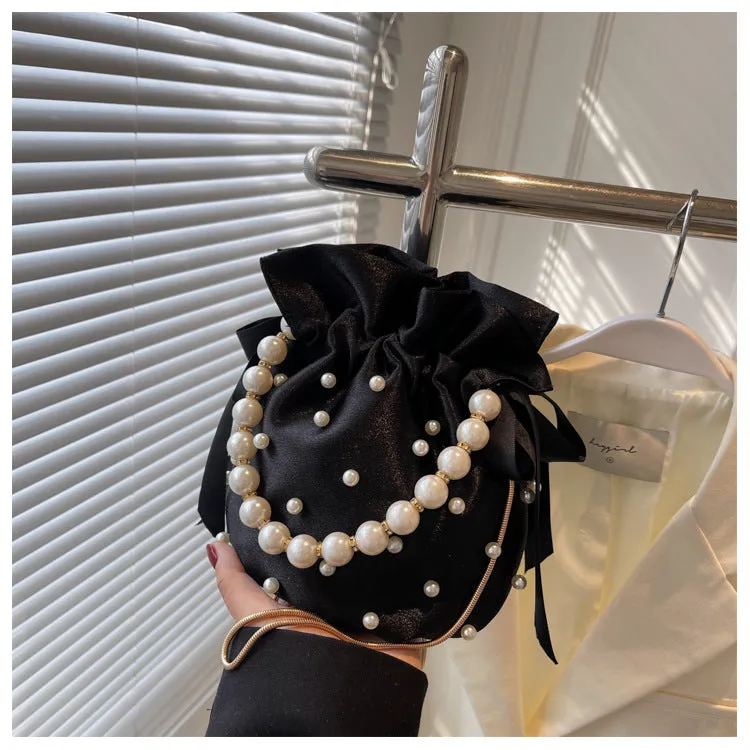 Women's Fashion Personality Trendy Chain Pearl Shoulder Bags