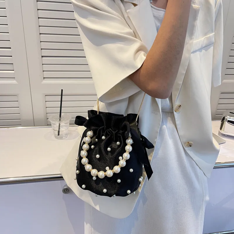 Women's Fashion Personality Trendy Chain Pearl Shoulder Bags