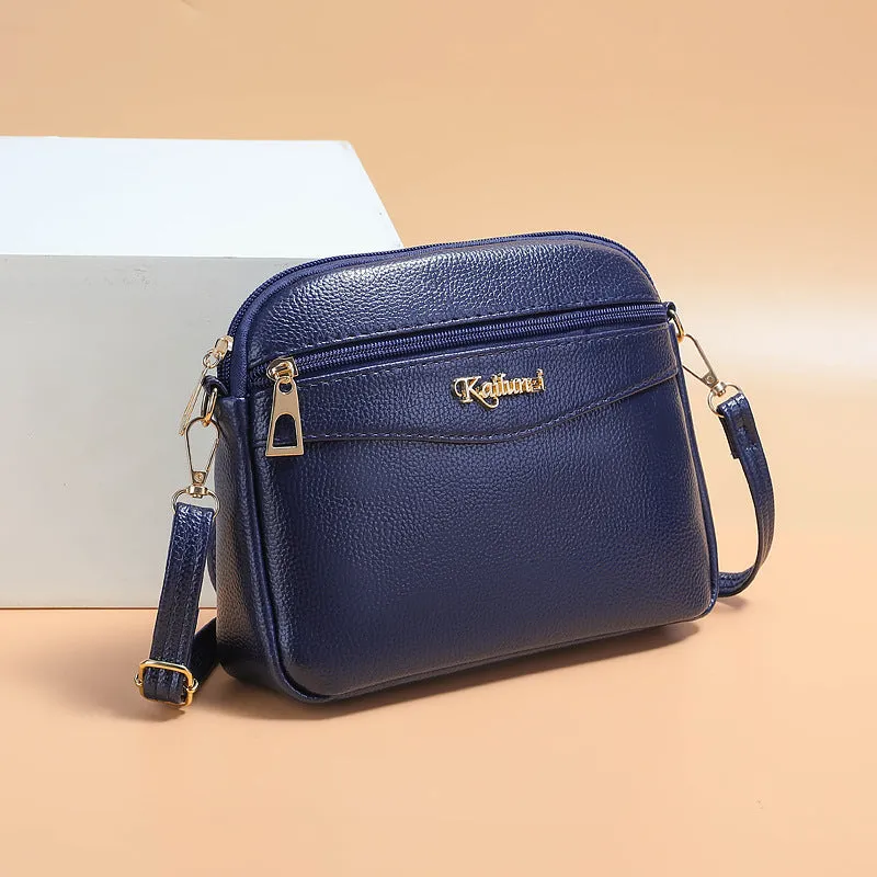 Women's Korean Running Mother Soft Leather Fashion Shoulder Bags