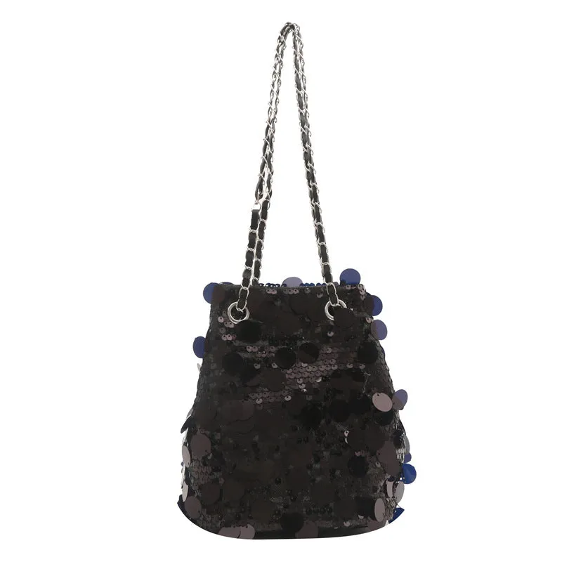 Women's Popular Sequined Design Versatile Chain Shoulder Bags