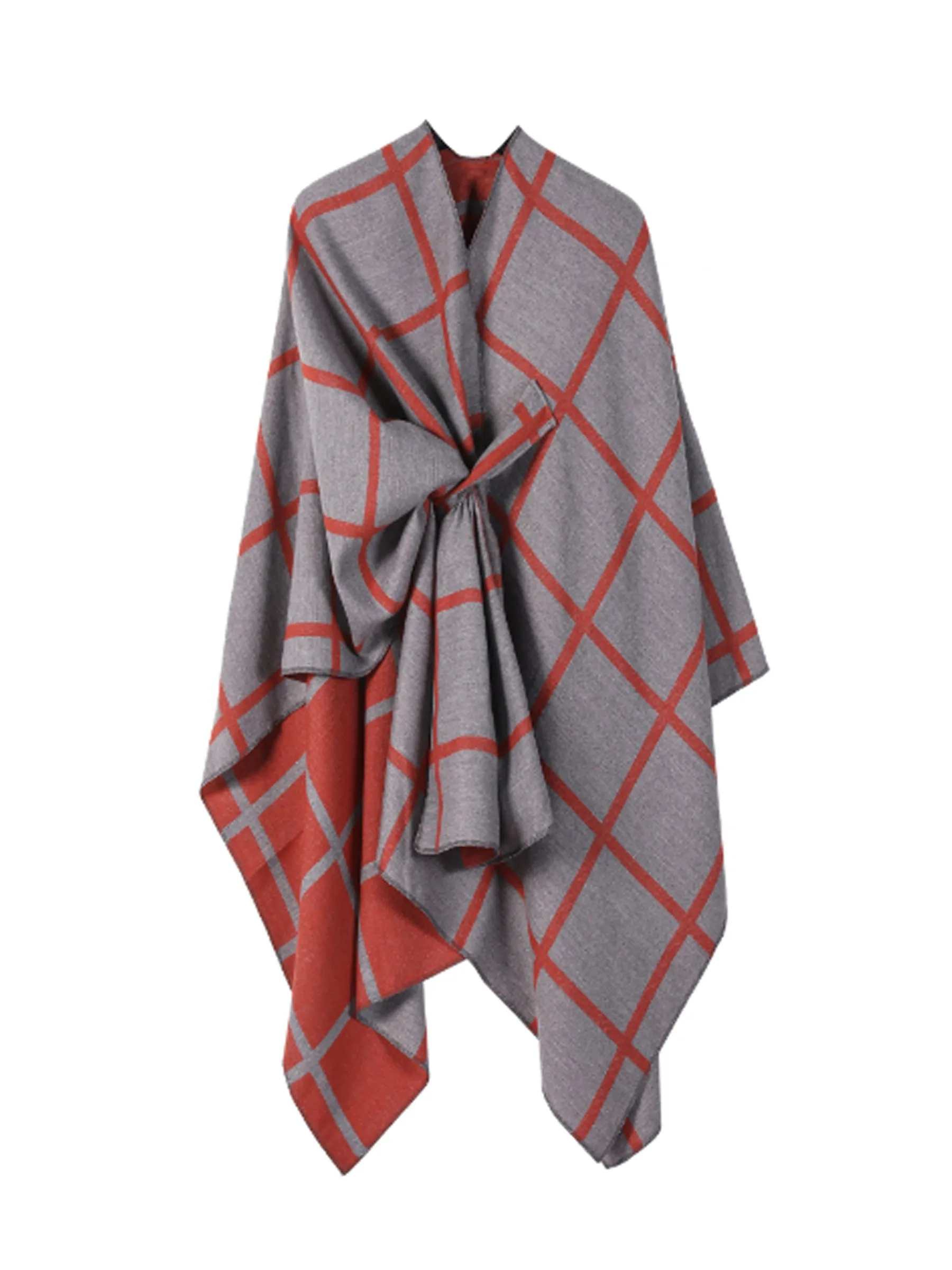 Women's Shawl Wrap Poncho Ruana Cape Open Front Cardigan Shawls for Fall Winter