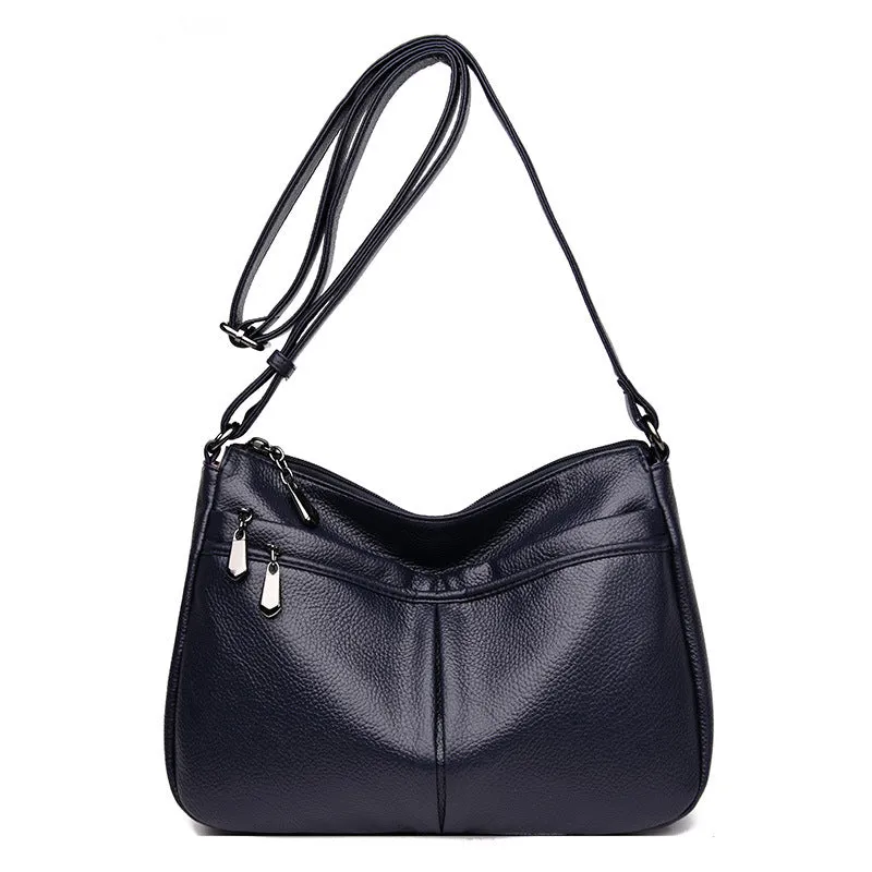 Women's Urban Simple Soft Leather Large Capacity Shoulder Bags