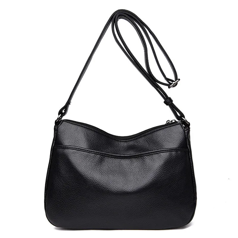 Women's Urban Simple Soft Leather Large Capacity Shoulder Bags