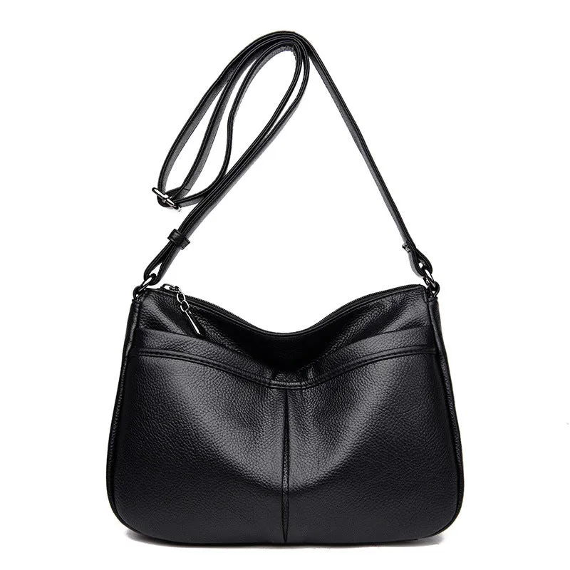 Women's Urban Simple Soft Leather Large Capacity Shoulder Bags