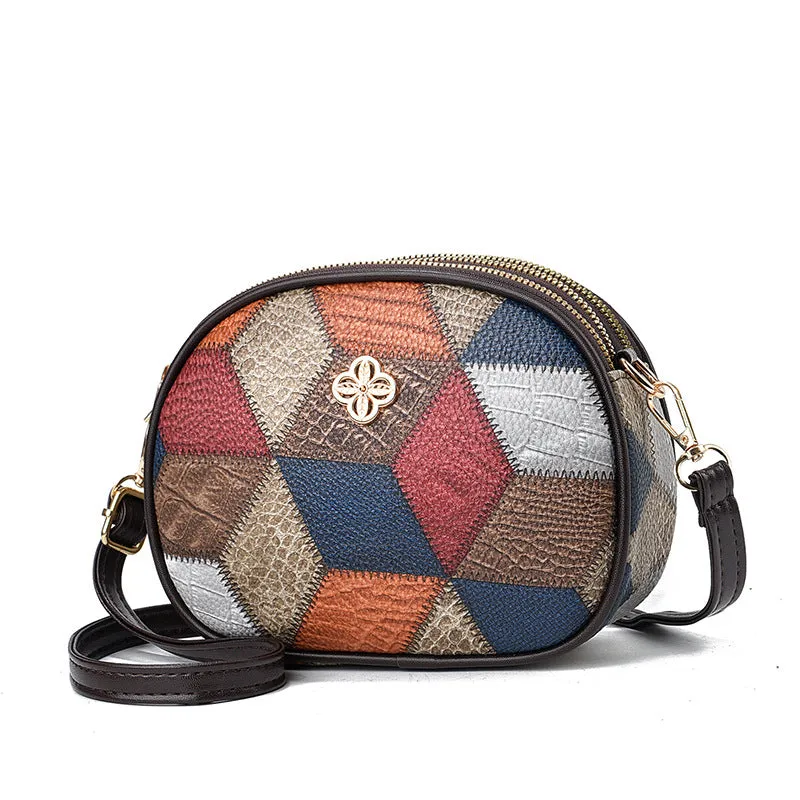 Women's Versatile Fashion Soft Leather Mobile Shoulder Bags