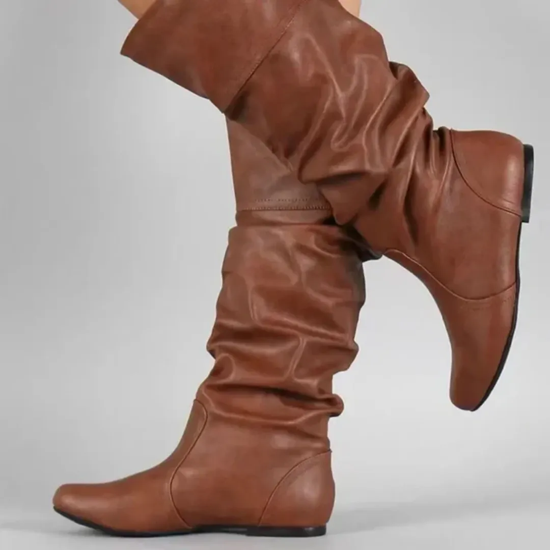Women's Waterproof Cowgirl High Boots | Flat