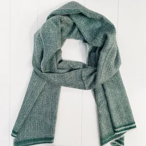 WOOL N CASHMERE BLEND 'EMERALD DIAMOND' PRINT SOFT SHAWLS