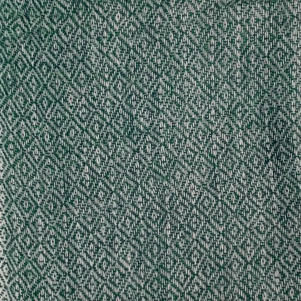 WOOL N CASHMERE BLEND 'EMERALD DIAMOND' PRINT SOFT SHAWLS