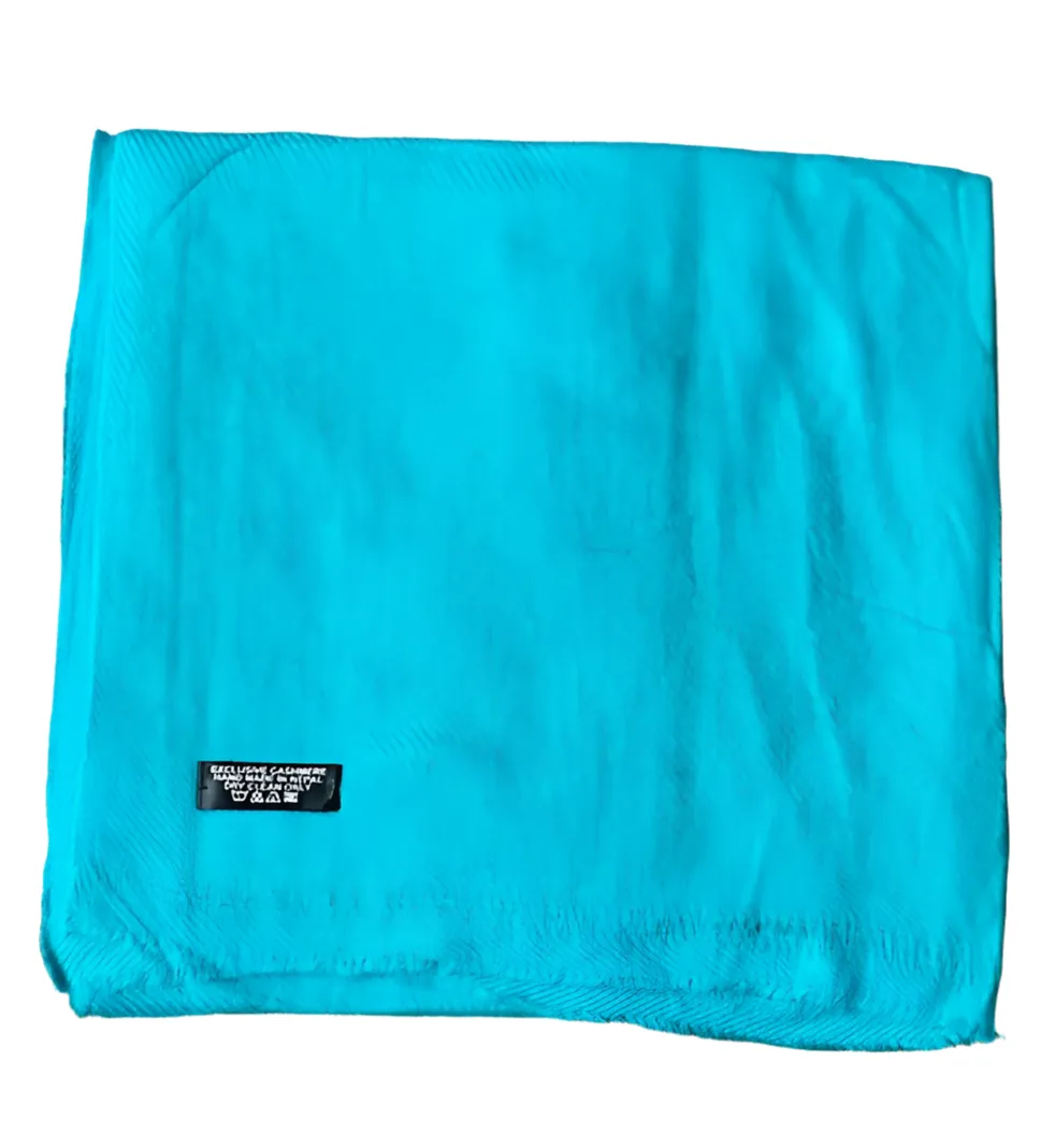 WOOL N CASHMERE BLEND SOFT SHAWLS 76X200CM