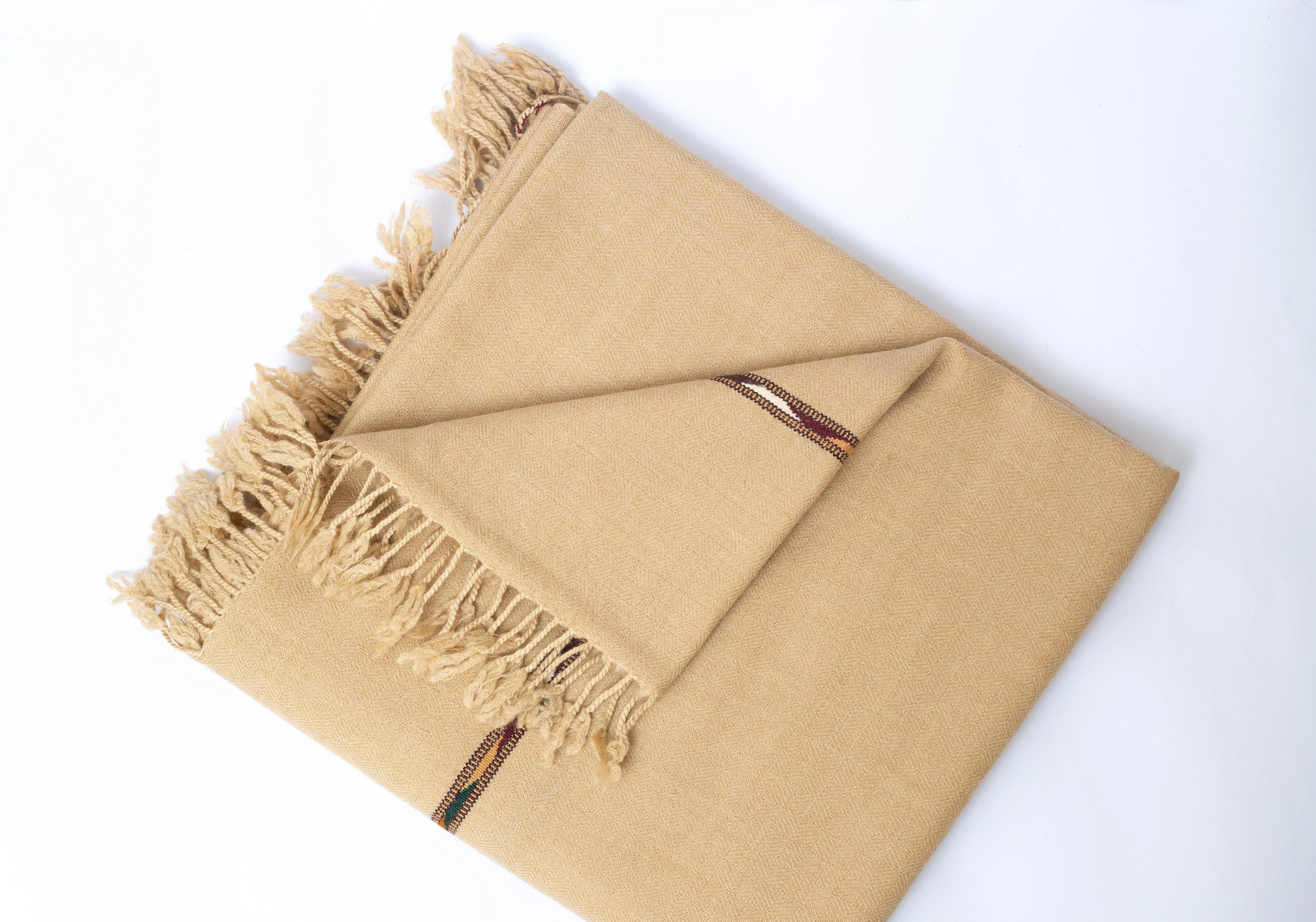 Wool Shawl ( Sand )
