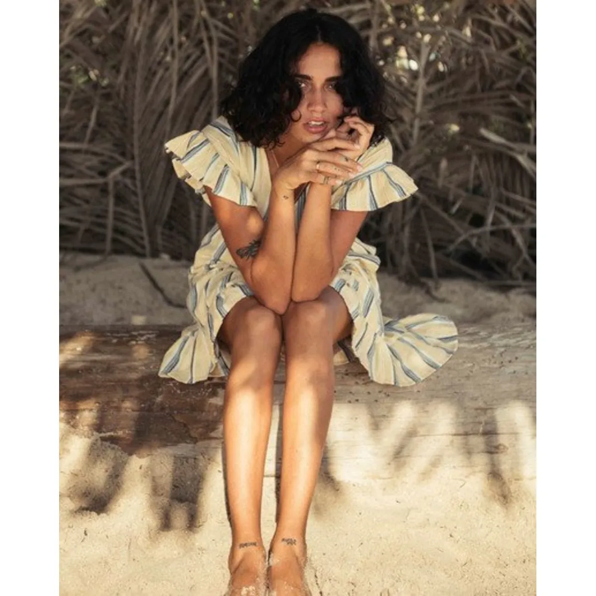Wrap And Roll Mini Dress
