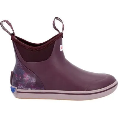 Xtratuf Women's Trolling Pack 6" Waterproof Ankle Deck Boot -Purple- XWAB5TP