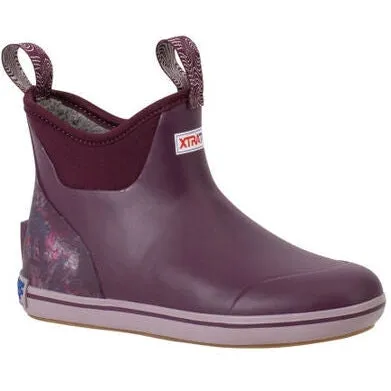 Xtratuf Women's Trolling Pack 6" Waterproof Ankle Deck Boot -Purple- XWAB5TP